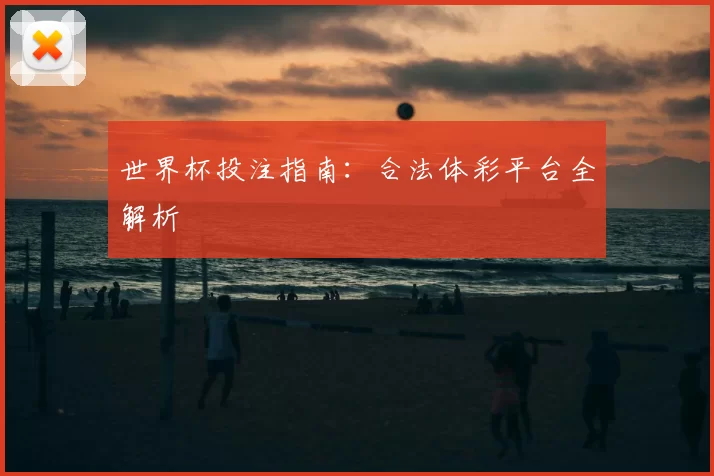 世界杯投注指南:合法体彩平台全解析