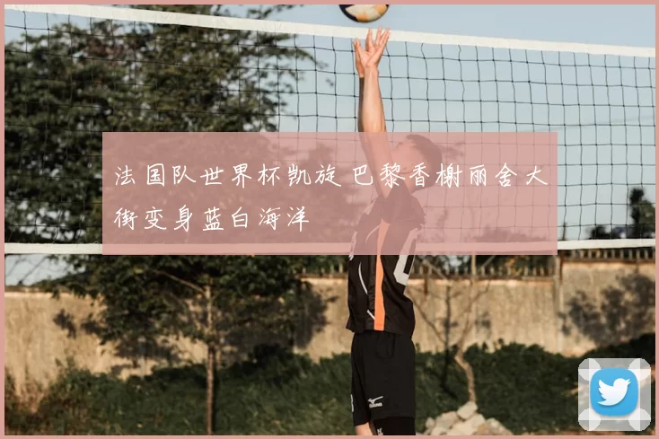 法国队世界杯凯旋 巴黎香榭丽舍大街变身蓝白海洋
