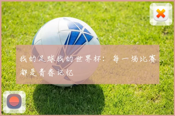 我的足球我的世界杯:每一场比赛都是青春记忆